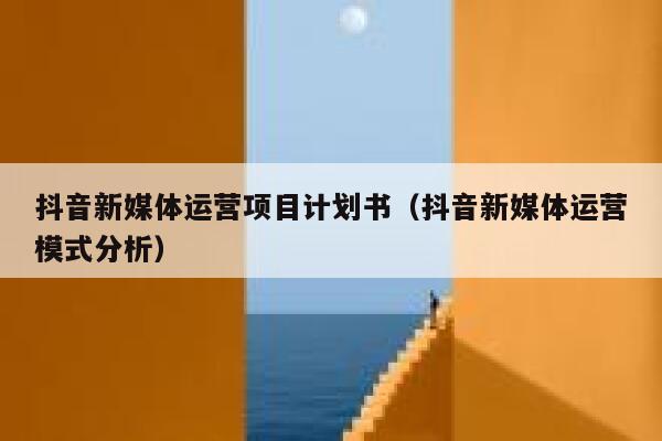 抖音新媒体运营项目计划书（抖音新媒体运营模式分析）